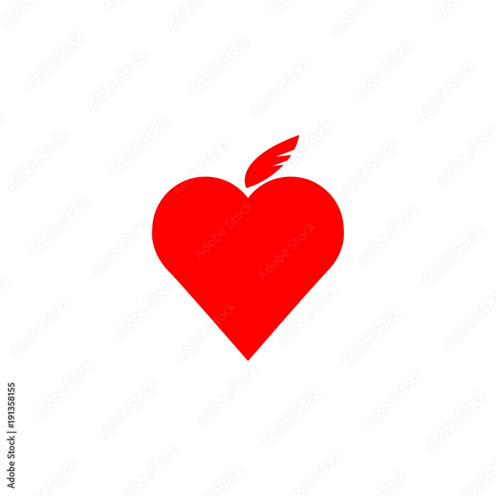 Heart vector icon , love symbol
