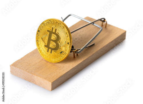 Foto mousetrap with bitcoin