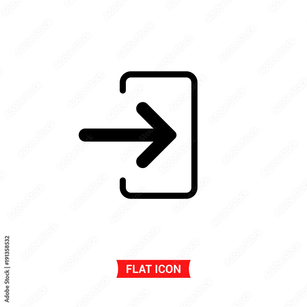 Login vector icon , entry and input symbol Login vector icon , entry and input symbol