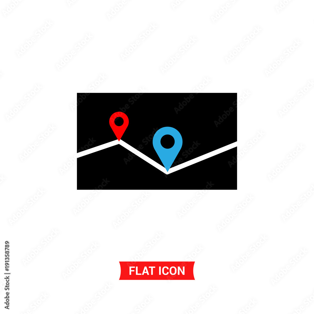 Map vector icon , Location symbol Map vector icon , Location symbol