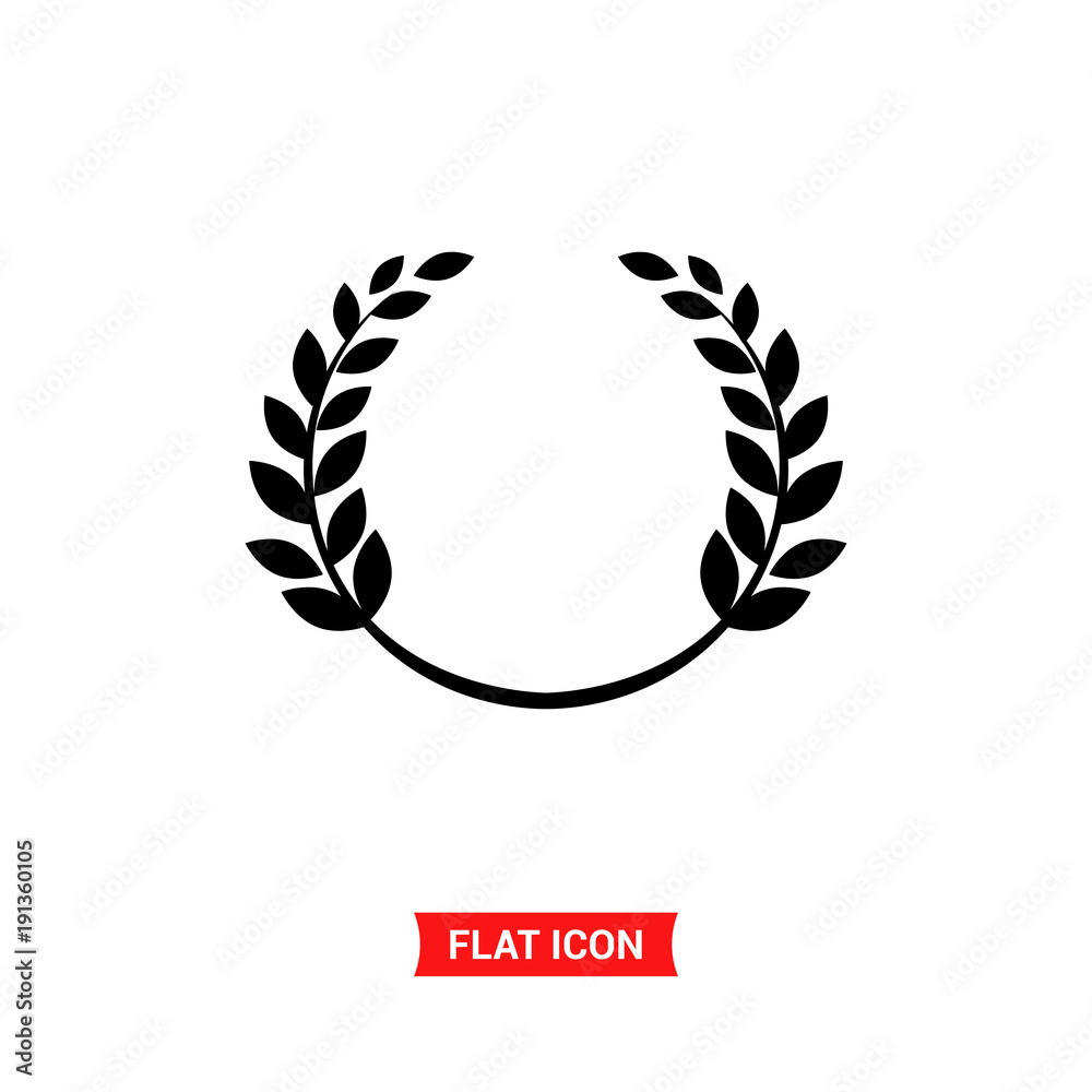 Laurel wreath vector icon Laurel wreath vector icon