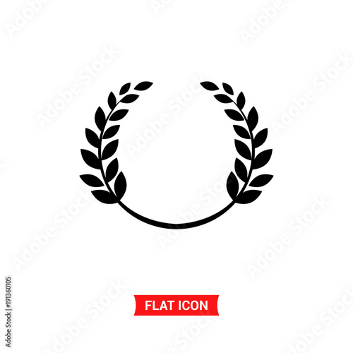 Laurel wreath vector icon