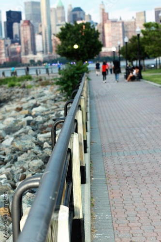 Vista de New York desde el Liberty Park