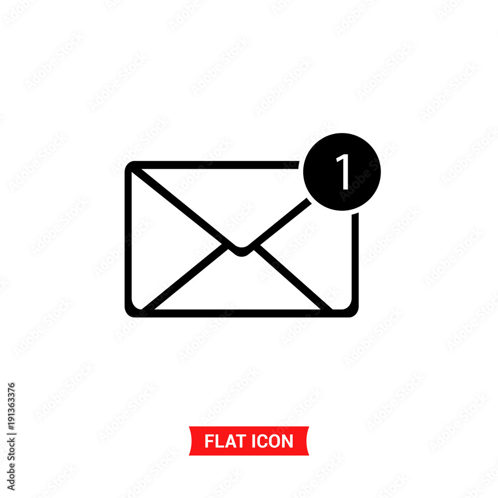 Notification vector icon , mail symbol icon Notification vector icon , mail symbol icon