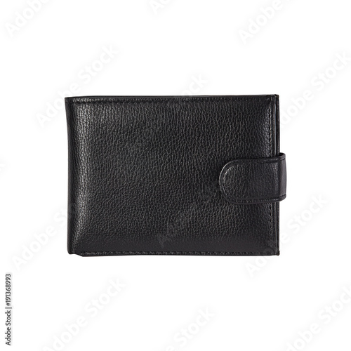 Leather wallet. Fashion accessory. Keeping documents and money. For your design. 