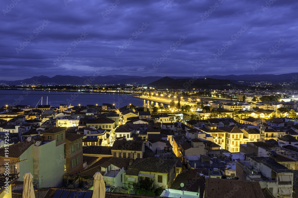 Fototapeta premium Nafplio city from above