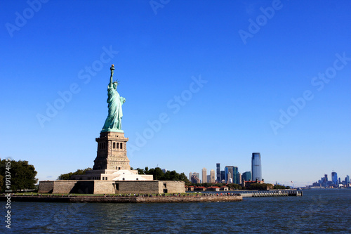 The Statue of Liberty on Liberty Island in New York Harbor in New York City, United States © Eve81