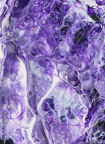 Abstact texture of white and violet paints