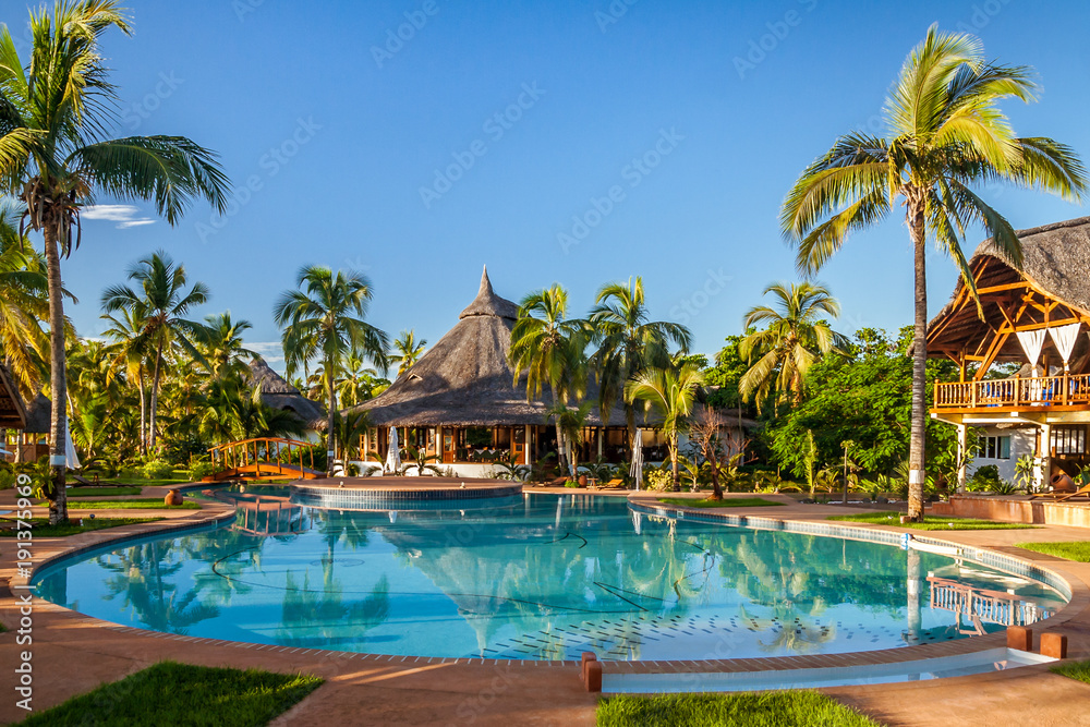 Tropical swimming pool