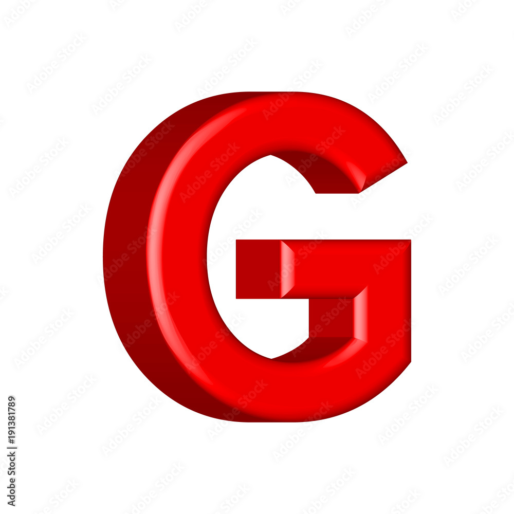 Font set with letters G Glossy red paint letters. 3D render of bubble font with glint. Typography vector illustration. Font set with letters G Glossy red paint letters. 3D render of bubble font with glint. Typography vector illustration.