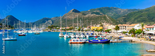 Ionian islands of Greece - beautiful Lefkada, view of port