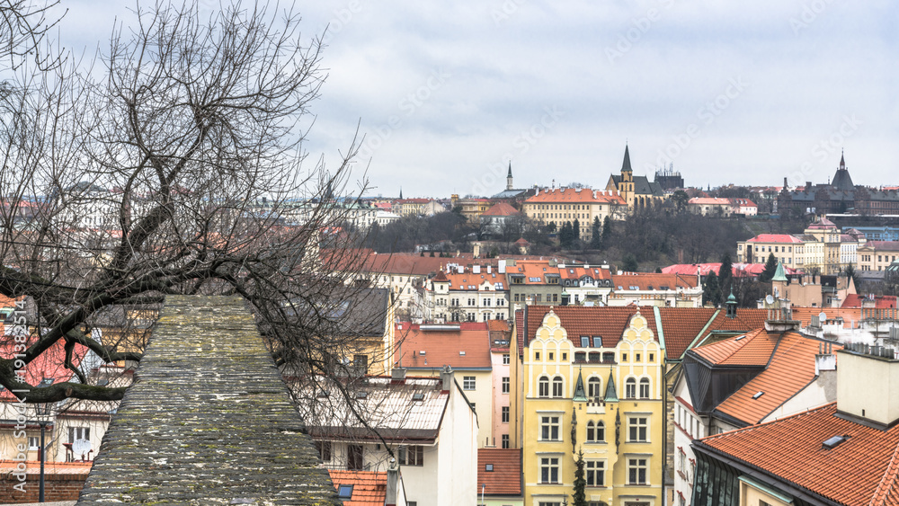 View of Prague from the walls of the old fortress