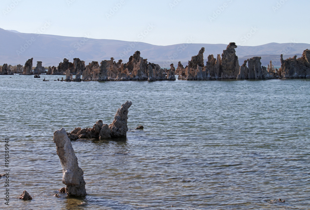 Surreal rock formations at Mono Lake, California
