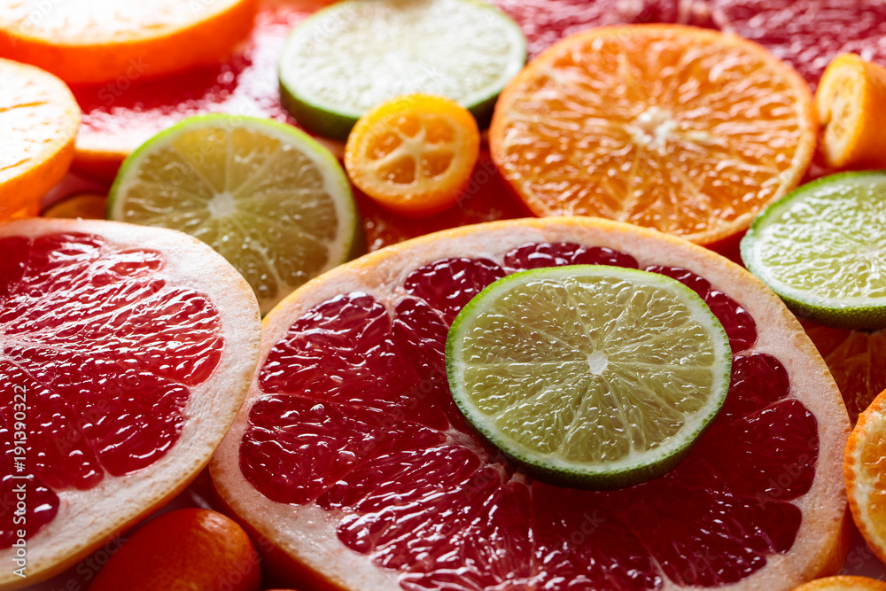 Close up of citrus fruits. Close up of citrus fruits.