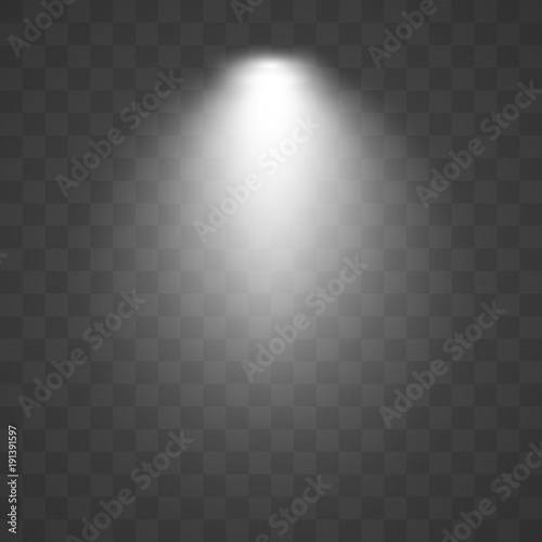 Vector Spotlights. Scene. Light  transparent effects.