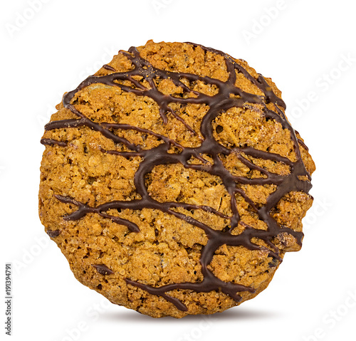 Cookies isolated on white background with clipping path