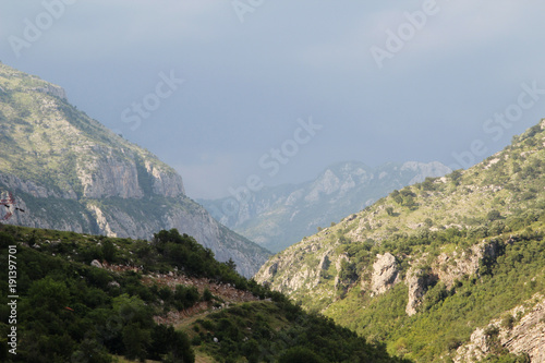 Mountain terrain in Podgoritsa, Montenegro © nastyakamysheva