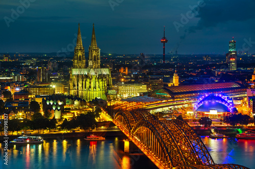 Cologne  Germany aerial overview