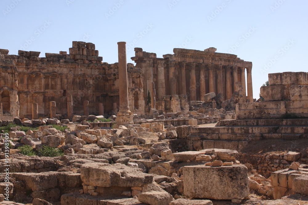Roman ruins in Baalbek, Lebanon