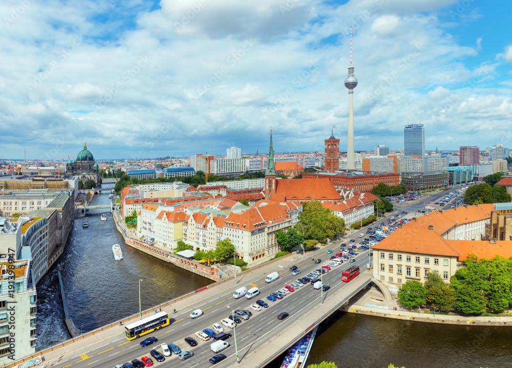 Aerial overview of Berlin