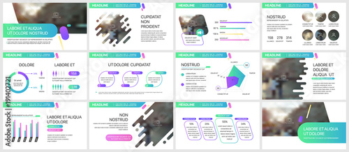 Presentation templates elements on a white background. Vector infographics. Use in Presentation, flyer and leaflet, corporate report, marketing, advertising, annual report, banner.