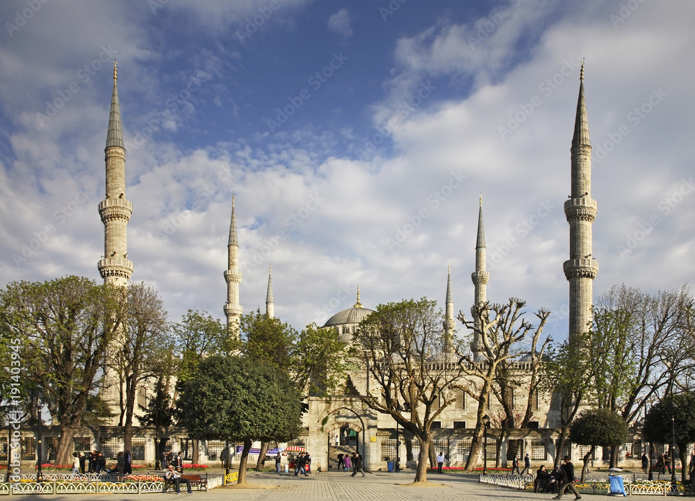 Sultan Ahmed Mosque (Blue mosque) in Istanbul. Turkey