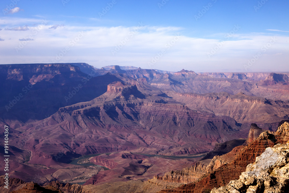 Looking out at the Grand Canyon and Colorado River