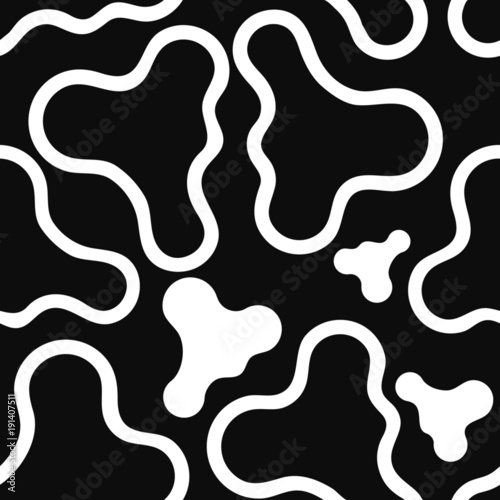 Seamless pattern: smooth elements like clouds