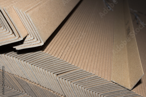 Industrial cardboard corner protection for pallets