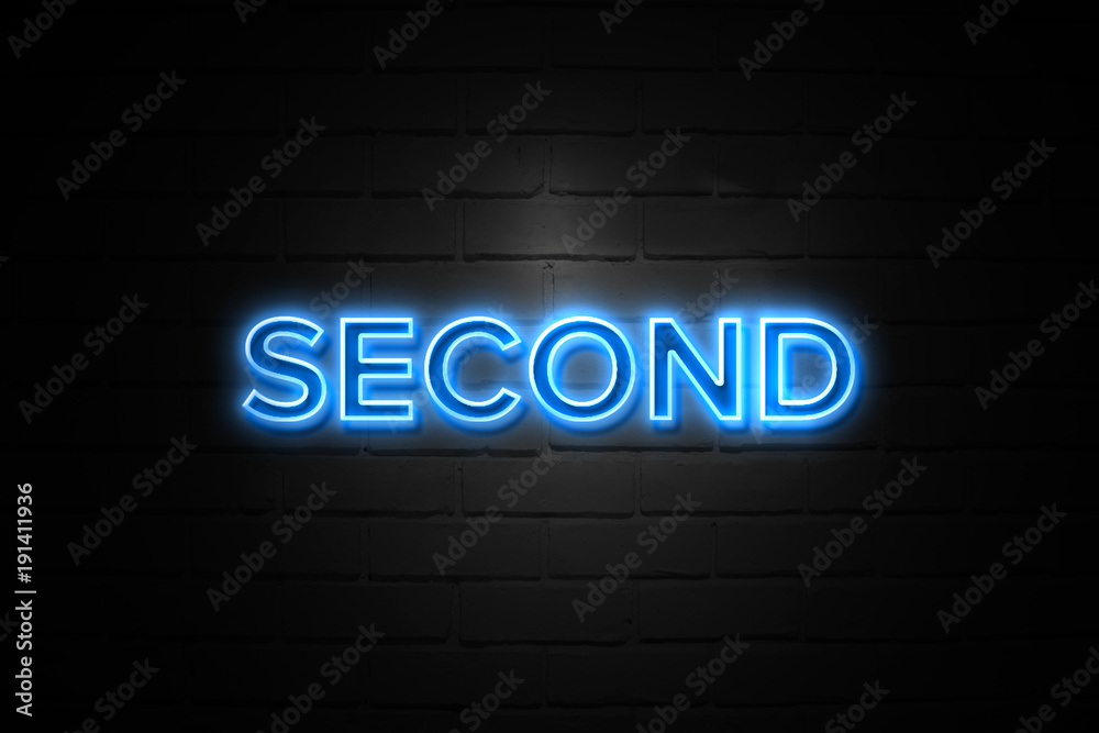 Second neon Sign on brickwall
