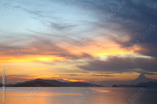 Seaside town of Turgutreis and spectacular sunsets 