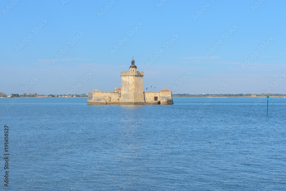 Fort Louvois at high tide, Charente-Maritime, France