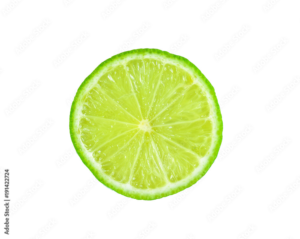 Piece lemon on white background Piece lemon on white background