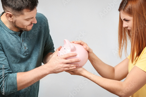 Couple arguing about planni...