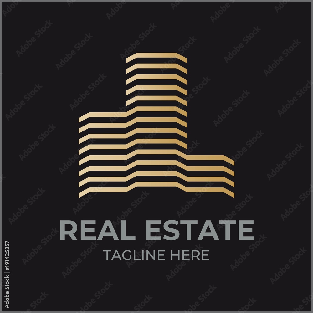 Fototapeta premium Real Estate Logo Icon Template