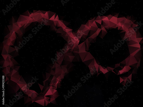 2D Abstract infinite symbol geometric background