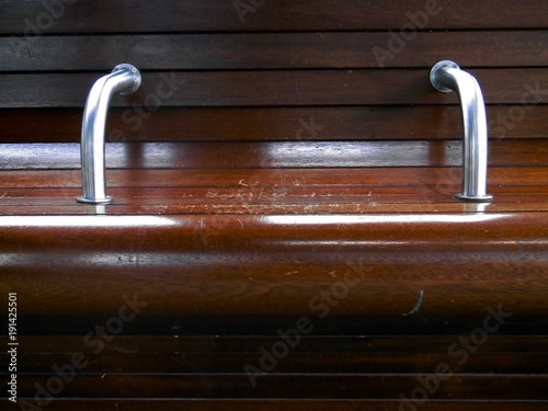 Seat in railway station waiting room