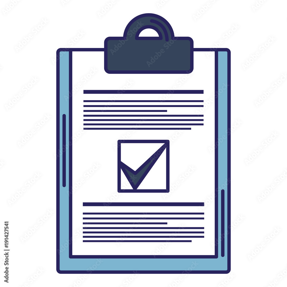 Obraz premium checklist document isolated icon vector illustration design