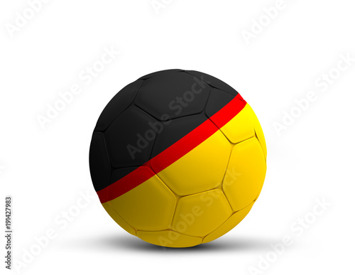 Germany german design soccer football ball 3d rendering