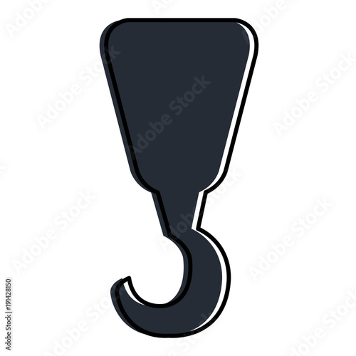 crane hook isolated icon vector illustration design