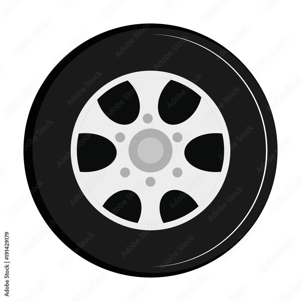 car wheel isolated icon vector illustration design