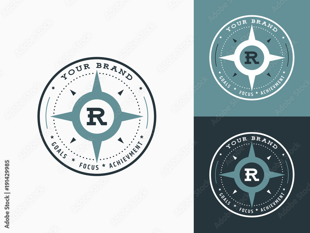 Wind rose. Emblem logo. Purpose, focus, achievement. Wind rose. Emblem logo. Purpose, focus, achievement.