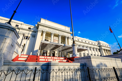 National Museum of Fine Arts of the Philippines facade near Rizal park in Metro Manila