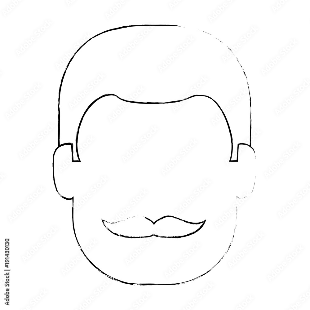 young man head avatar character vector illustration design young man head avatar character vector illustration design