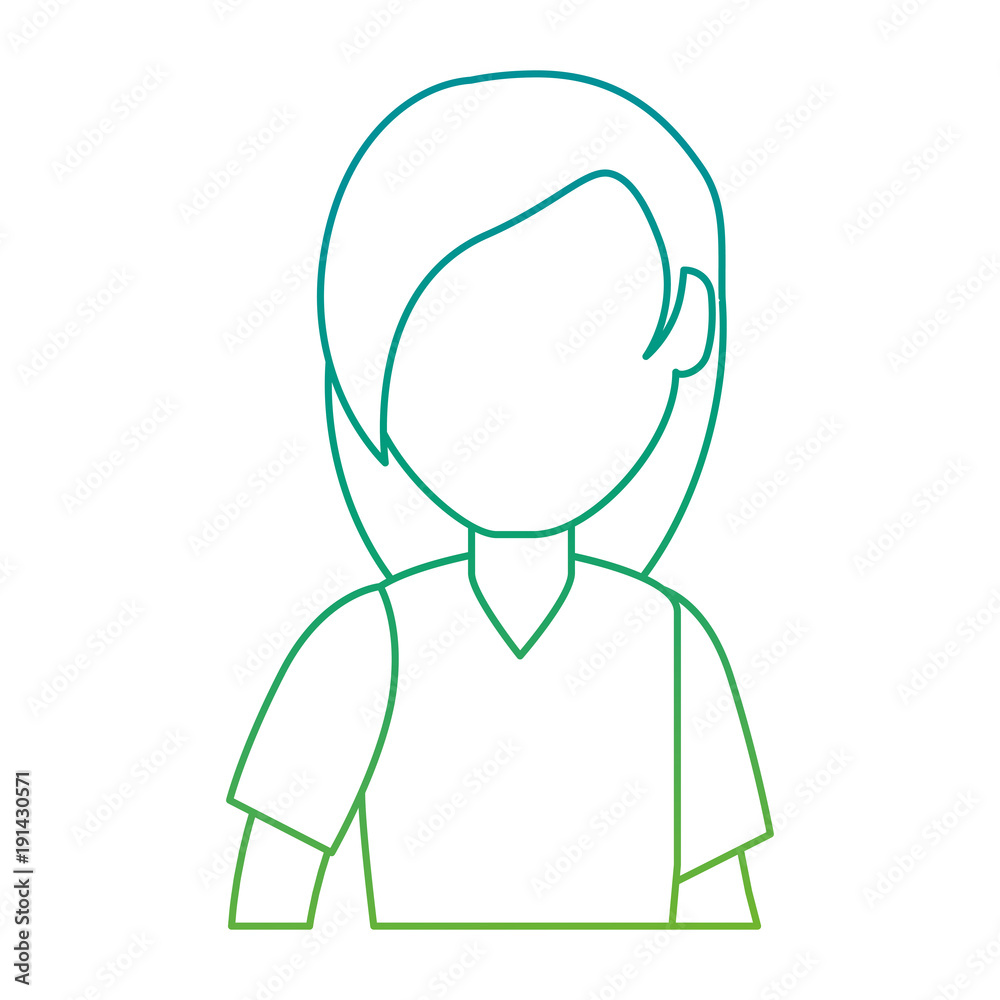 Obraz premium beautiful woman avatar character vector illustration design