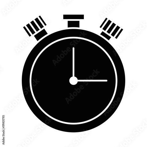 chronometer time clock isolated icon vector illustration design