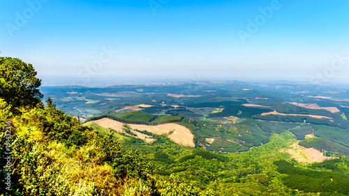 View from God's Window over the lowveld along the Panorama Route in Mpumalanga Province of South Africa 