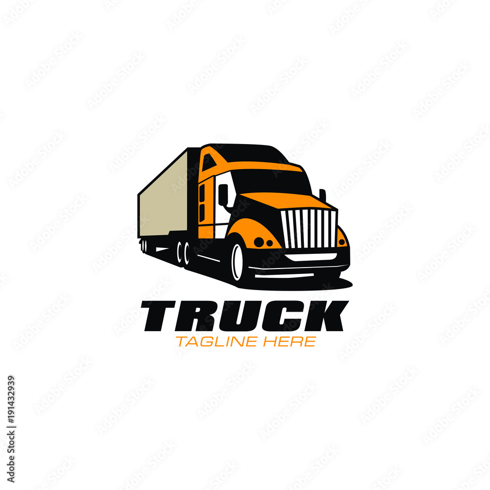 Truck Logo For Transport Company Stock Vector | Adobe Stock
