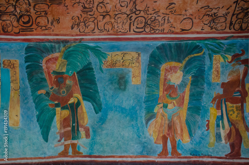 Mayan Bonampak Painting photo