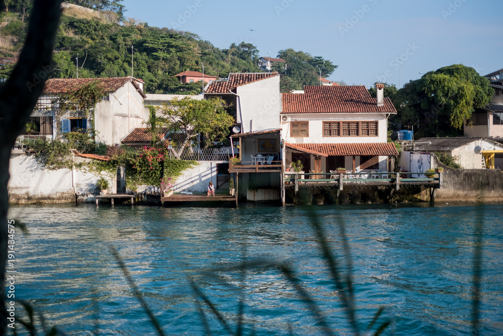photo of Marapendi canal in Barra da Tijuca, Rio de Janeiro, Brazil. photo of Marapendi canal in Barra da Tijuca, Rio de Janeiro, Brazil.
